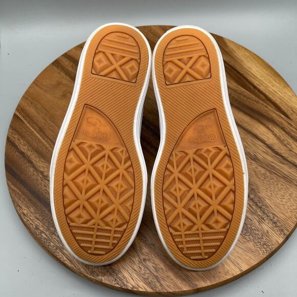 Converse CTAS All Star Lift Shoes Womens 8.5 Tan Canvas Hi Top Platform Sneaker - Picture 7 of 8